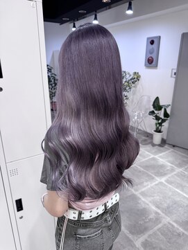 ペレ 栄店(PELE) デザインカラー/レイヤーカット/ウェットヘア/オリーブベージュ