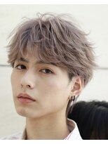 オーシャントーキョー サニー 原宿(OCEAN TOKYO Sunny)&nbsp;フェザーパーマベージュカラーグレージュカラーホワイトブロンド