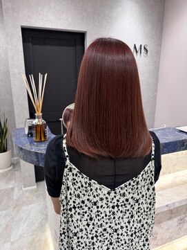 アールヘアーデザイン 藤が丘(r hair design) サラツヤロングベージュカラーブリーチしない透明感カラー