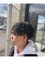 アークヘアーソア 和歌山市駅店(Arc hair soar)&nbsp;波巻きパーマ×センターパート
