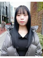 ダブ アオヤマ(DaB AOYAMA)&nbsp;【モリ】ダークネイビー / フェミニンロング 似合わせカット