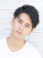 ハレ ヘアサロン(Hale hair salon)&nbsp;【Hale】ブルーブラック/スパイキーショート/フェザーパーマ原宿