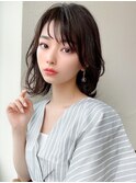 30代40代ぎりぎり結べる切りっぱなしボブ/タッセルカット