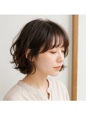 ふんわり柔らかショートボブ 20代 30代 40代 50代 60代