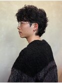 マレットヘア/波巻きツイストスパイラル/海外ヘア/fade