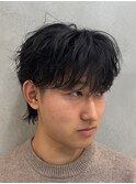シースルーマッシュ/シャドウパーマ/マッシュウルフ