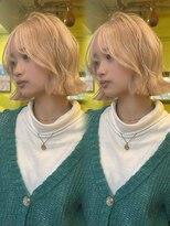 ジルバイジゼル(JILL by GiseL)&nbsp;ハイトーン　ボブ　ミルクティー