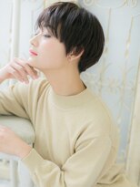 大波純一美容室パーティハン&nbsp;グレージュ抜け感ショートヘルシースタイルa小山20代30代40代
