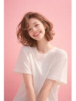 ヘア セラヴィ 城南(hair C'est La Vie)&nbsp;柔らかミディ×ナチュラルウェーブ