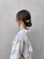 グースカ(guusca)&nbsp;浴衣に似合う大人可愛い低めシニヨン