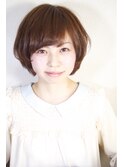 キメすぎない、ゆるショートボブ