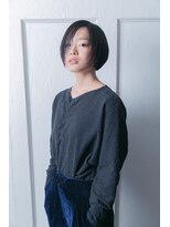 マウロア(MAULOA) 【MAULOA】 素肌感 黒髪ショートボブ