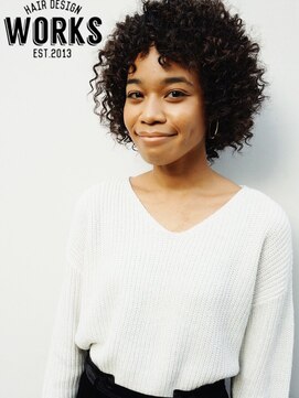 ワークス ヘアデザイン(WORKS HAIR DESIGN) ニュアンスバング スパイラルパーマ