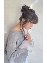 オーロ(ORO)&nbsp;ゆるふわドレスヘアお団子ヘア