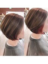 ヘアーサロン ソラ(hair salon sora)&nbsp;イヤリングカラー☆ボブ