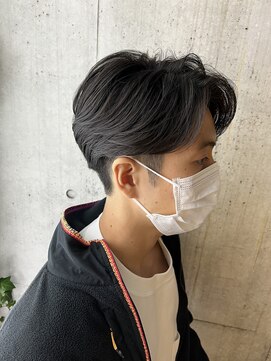 アルム オモテサンドウ(ALLM omotesando) 韓国ヘア 刈り上げマッシュ カルマパーマ ツーブロックマッシュ