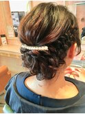 編み込みアレンジ
