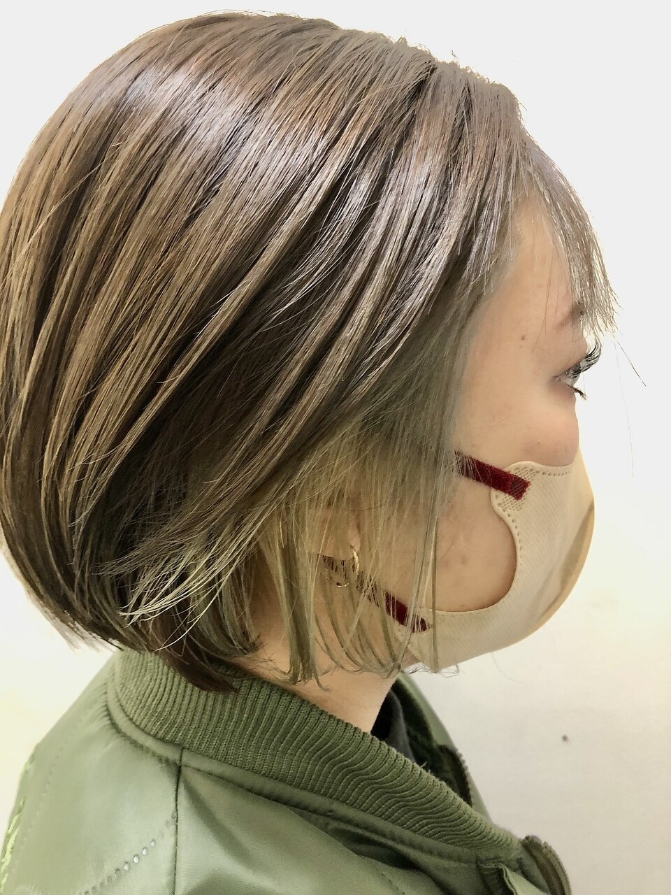 ツーブロックグラボブ：L181735814｜アクロス ヘアー デザイン