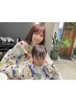 キッズスペース有◎経験豊富なママさんStylistがマンツーマンで施術♪ママさんパパさんもお気軽にどうぞ☆