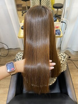 イオエ(ioe) 黒髪/ボブルフ/ネビージュ/小顔/ワンレン/髪質改善/グレージュ