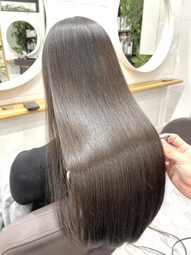 アムヘアー(A.M. hair) 【酸性ストレート】黒髪ツヤスタイル