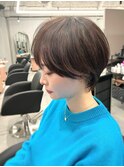小顔ショート似合わせカット丸みショートマッシュショート