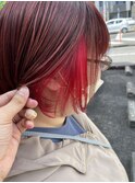 インナーカラー☆レッド