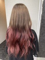 プライズ 成増店(prize)&nbsp;ピンクグラデーションシアーカラー成増地下鉄成増大山