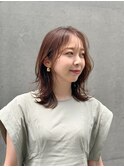 大人のシースルーバング×ミディアム