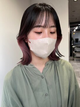 ツキ 横浜店(tuki) インナーカラーケアブリーチイヤリングカラーハイライトレイヤー