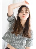 かき上げ前髪大人っぽロング