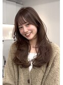 レイヤーカット艶カラー透明感カラーナチュラルハイライト