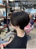 黒髪×ハンサムショート