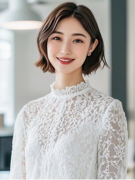 クロック(clock) 切りっぱなしボブパーマ