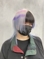 ヘアサロン ドット トウキョウ カラー 町田店(hair salon dot. tokyo color) ホワイトブロンド/外ハネボブ/ブルーブラック/ワイドバング/町田