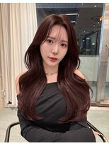 リリー(Lilley)&nbsp;【lilley 稲永麻衣】レイヤーカット+顔まわりカット+韓国ヘア