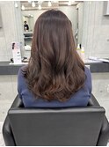 レイヤーカット イメチェン ホワイトブロンド/シャドウレイヤー