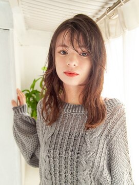 リュープリエ 笹塚(Lieu plie) ゆる巻きロング/毛先軽め/スタイリング