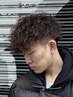 【学生限定】カット+フルカラー+パーマ￥13500(#梅田#メンズカット#ウルフ)