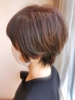 ソワバイアロマヘアー(soi by AROMA hair) ふんわりショート/丸みシルエット/オトナ女子/ひし形シルエット