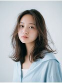 黒髪/クラゲヘアー/オリーブグレー/小顔/ココアベージュ