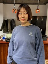 ニードジェリコ(NEED JERICHO)&nbsp;縮毛矯正で広がりを抑えたミニボブスタイル☆