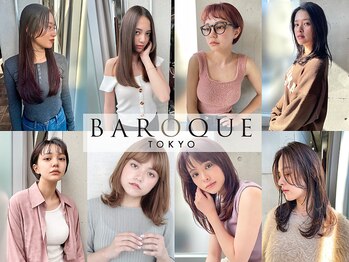 バロックトーキョー(BAROQUE TOKYO)の写真/小顔に見える顔まわりレイヤーと透明感カラーで大人っぽく◎【表参道&青山/髪質改善縮毛矯正】