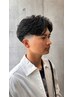 スキンフェード、フェードカット＋パーマ