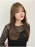 韓国レイヤーカット/顔周りレイヤー/髪質改善/韓国ヘア/横浜