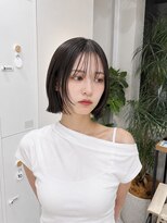 フォト 新宿三丁目(foto) 髪質改善地毛風縮毛矯正くびれレイヤー切りっぱなしボブ