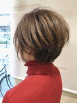 キャトルセゾン(quatre saisons)&nbsp;絶壁克服前下がりショートボブ×アッシュベージュ