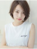 簡単スタイリング 大人ショートボブ