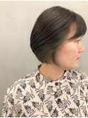 ボブ×インナーカラー