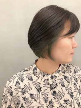 クリア(Q-LEA) ボブ×インナーカラー